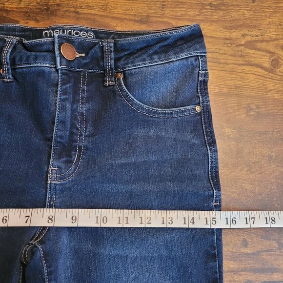 Maurices Jeans 6 L Everflex High Rise Skinny Dark Wash Tummy Control - Picture 6 of 9